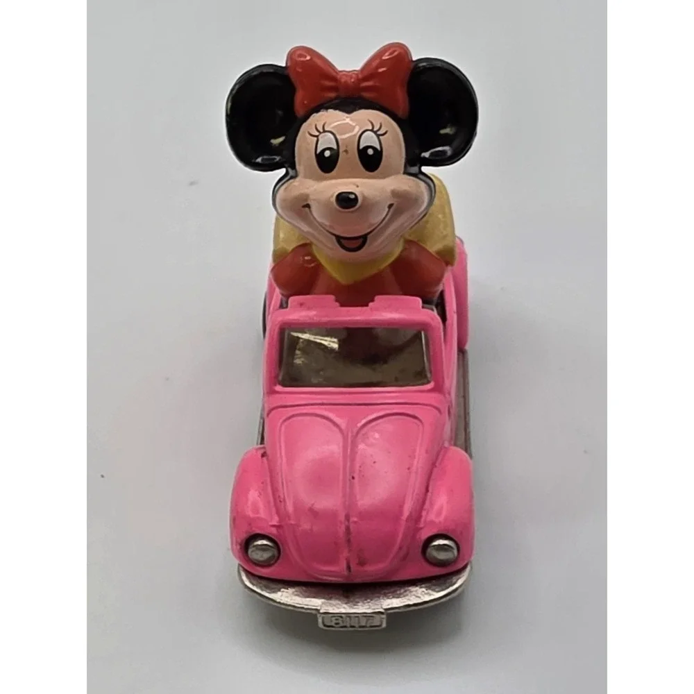 Tomy Walt Disney Minnie Mouse VW Beetle, Mickey Mouse Loader Truck